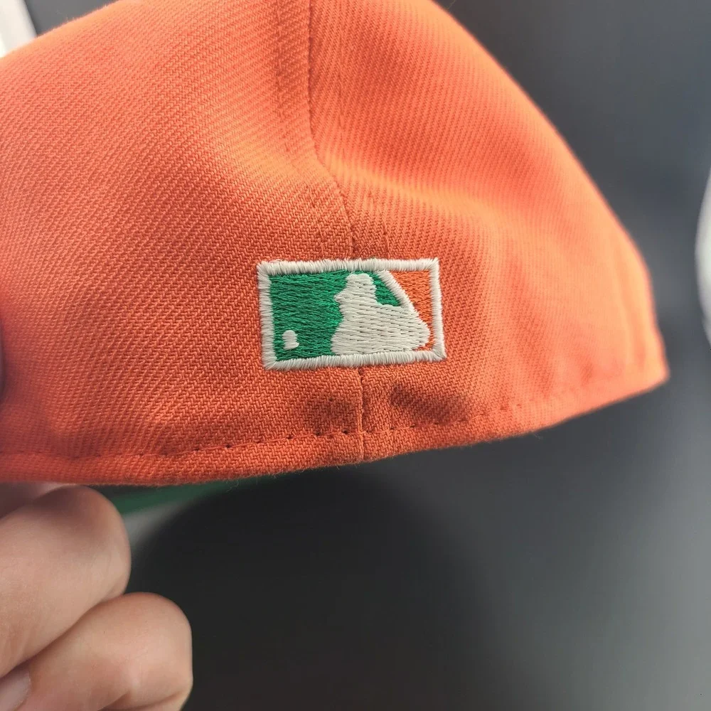 New Era 59FIFTY Oakland Athletics 40th Anniversary Cap Mens 7 3/8 Orange Fitted